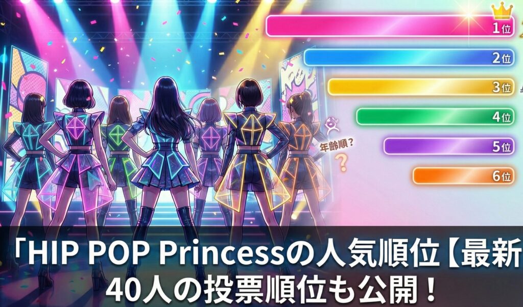 HIP POP Princessの人気順位【最新】40人の投票順位も公開！
